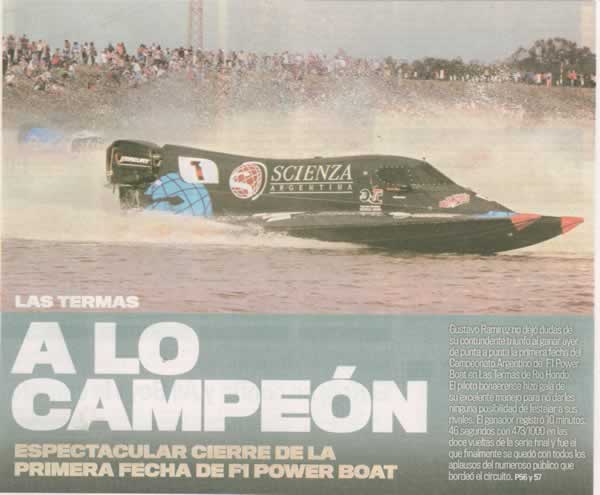 Gustavo Ramirez F1 Power Boats