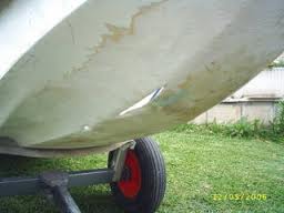 Reparacion casco lancha en fibra de vidrio
